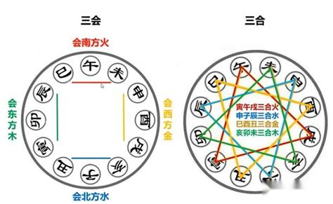 三合六合八字|地支（硬知识）三合、三会、六合、六害、三刑